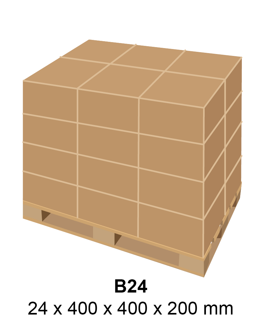 Type de carton Air Spiralo standardisé B24